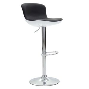 Bar stool COZI I PP/PU black-white