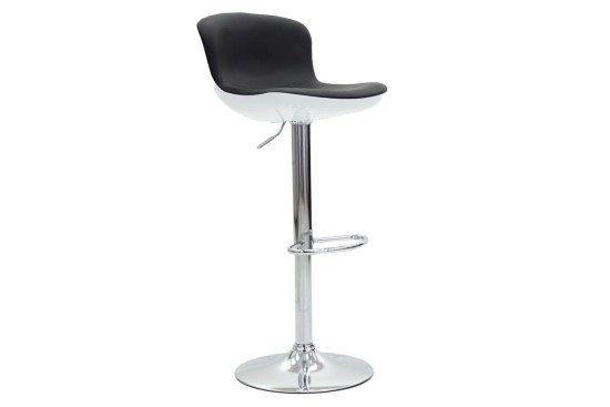 Bar stool COZI I PP/PU black-white