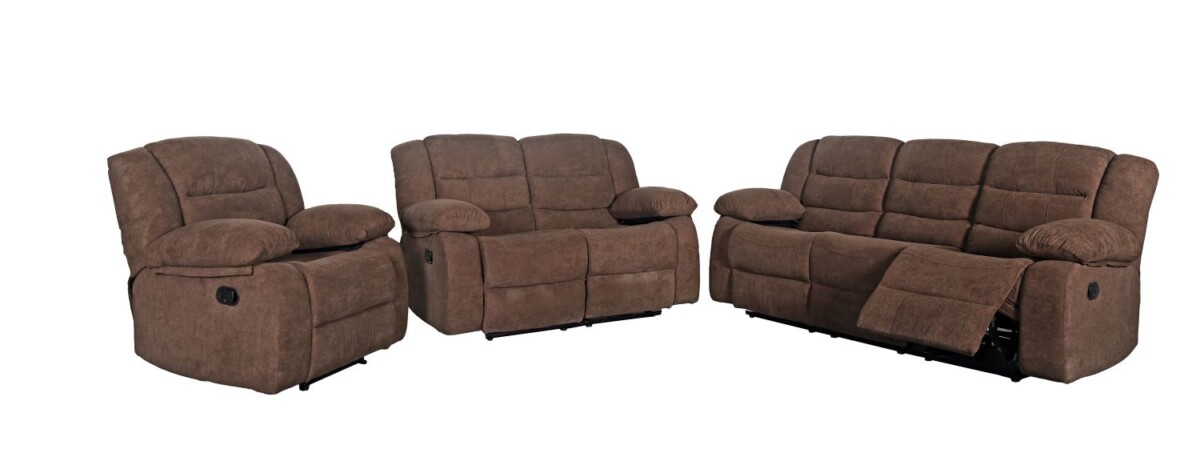#057 Manual Recliner Sofa Set 3+2+1 - Image 3