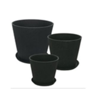 Set of 6 polyresin planter 06-10014