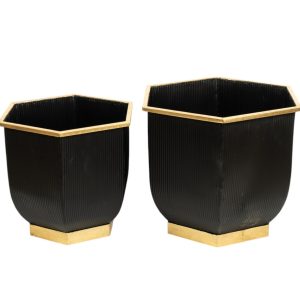 Metal planter set/2 51407
