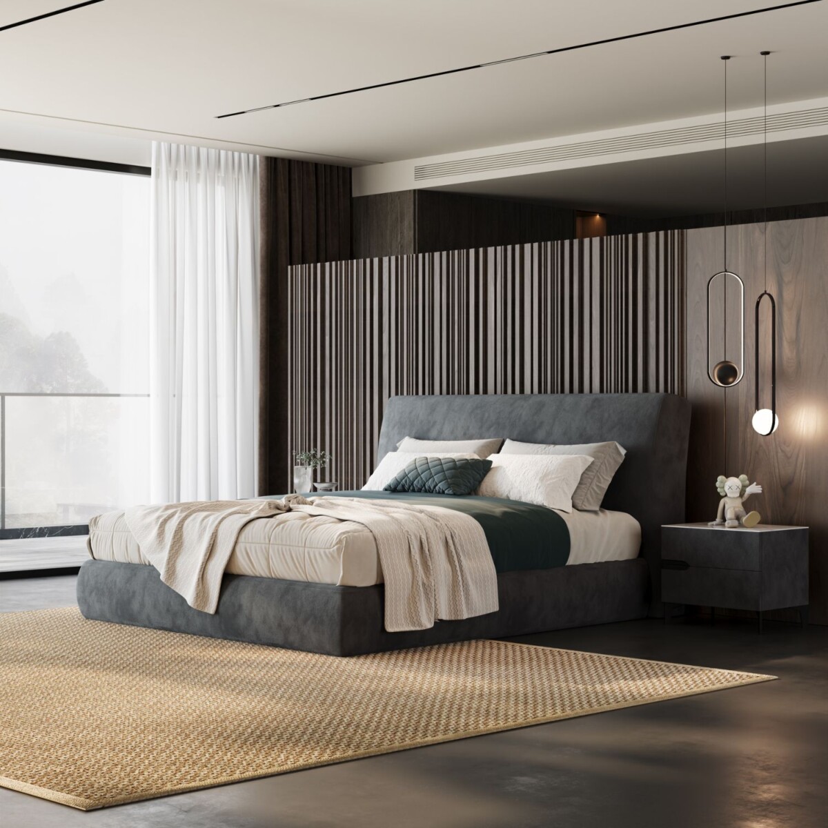 Bed SNOWY (BHB-402B) 150x200 - Image 2