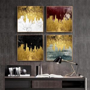 Four panels Canvas painting EF243ABCD