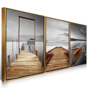 Three panel Canvas painting ET053ABC