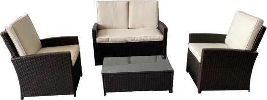 4pcs Rattan Set XT1096 - Image 2